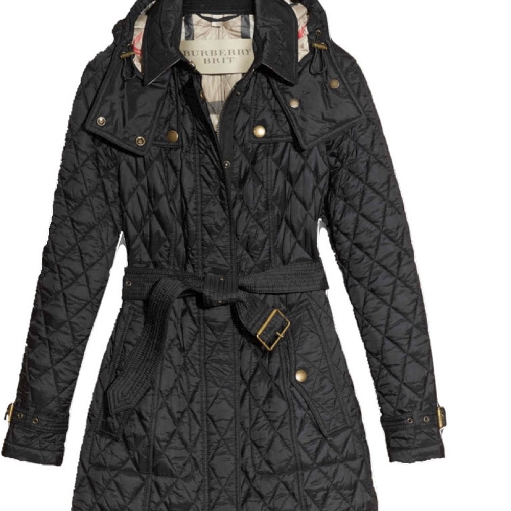 Burberry Brit Finsbridge Long Quilted Coat